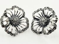 Kolczyki Kwiaty Srebro 925 - 2