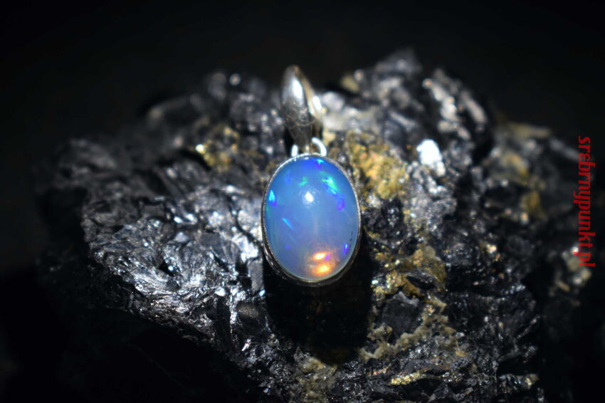 Wisiorek Zawieszka Opal Etiopia Srebro 925