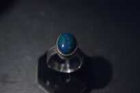 Pierścień Opal Ciemny Wędzony z Etiopii r.11 Srebro 925 - 4