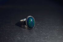 Pierścień Opal Ciemny Wędzony z Etiopii r.11 Srebro 925 - 5