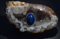 Pierścień Opal Ciemny Wędzony z Etiopii r.11 Srebro 925 - 6