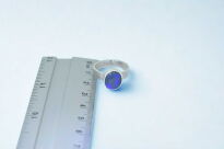 Pierścionek Ciemny Opal Australijski Srebro 925 r.16 Rękodzieło - 21