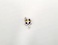 Zawieszka Wisiorek Czterolistna Koniczynka Bursztyn Bałtycki Srebro 925 - 7