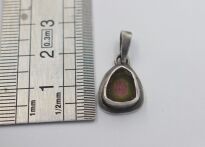 Zawieszka Turmalin Arbuzowy, Srebro 925 - 8