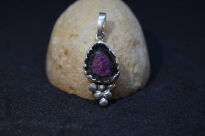 Wisiorek Zawieszka Turmalin Arbuzowy, Srebro 925 - 3