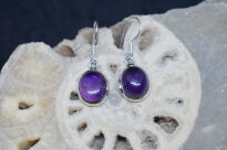 Kolczyki Wiszące Ametyst Srebro 925 - 5