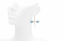 Kolczyki Ważki Barwione Ręcznie Robione Srebro 925 - 4