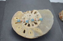 Kolczyki Ważki Barwione Ręcznie Robione Srebro 925 - 9