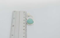 Srebrny wisiorek z opalem etiopskim – łezka z filigranem Srebro 925 Rękodzieło - 15