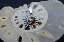 Zawieszka Słońce Słoneczko Bursztyn Srebro 925 - 3