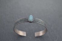 Bransoleta Larimar Srebro 925 Rękodzieło - 4