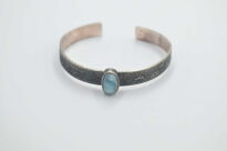 Bransoleta Larimar Srebro 925 Rękodzieło - 7