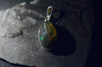 Zawieszka Wisiorek Naturalnie Ciemny Opal Etiopia Srebro 925 - 4