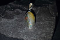 Zawieszka Wisiorek Naturalnie Ciemny Opal Etiopia Srebro 925 - 6