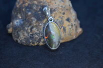 Zawieszka Wisiorek Naturalnie Ciemny Opal Etiopia Srebro 925 - 7