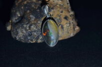 Zawieszka Wisiorek Naturalnie Ciemny Opal Etiopia Srebro 925 - 9