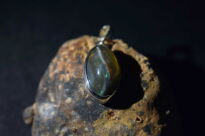 Zawieszka Wisiorek Naturalnie Ciemny Opal Etiopia Srebro 925 - 10