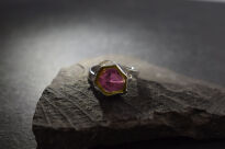 Pierścionek Turmalin Arbuzowy r.15 - 5