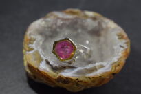 Pierścionek Turmalin Arbuzowy r.15 - 9