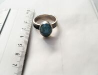 Pierścionek Akwamaryn r.20 Srebro 925 - 5