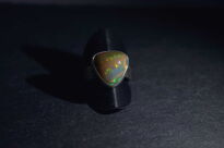 Pierścień Ciemny Opal z Etiopii r.12 Srebro 925 Rękodzieło - 12