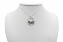 Opal etiopski naturalny zawieszka góry rękodzieło srebro 925 - 8