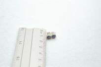 Srebrne kolczyki sztyfty z labradorytem minimalizm Srebro 925 niebieska poświata - 15