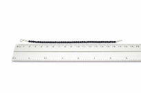 Szafir naturalny ciemny bransoletka fasetowana 3,5 mm srebro 925 - 8