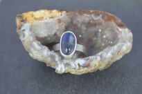 Pierścionek Niebieski Cyanit Dysten Kianit r.12 Srebro 925 Rękodzieło - 5