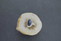 Pierścionek Niebieski Cyanit Dysten Kianit r.12 Srebro 925 Rękodzieło - 7