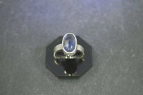 Pierścionek Niebieski Cyanit Dysten Kianit r.12 Srebro 925 Rękodzieło - 8