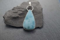 Wisiorek Zawieszka Larimar Srebro 925 Naturalny Larimar - 7