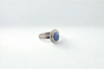 Pierścionek Ciemny Opal Australijski Srebro 925 r.14 Rękodzieło - 12