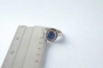 Pierścionek Ciemny Opal Australijski Srebro 925 r.14 Rękodzieło - 15