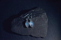 Kolczyki z ładnym kamieniem księżycowym srebro 925 - 13