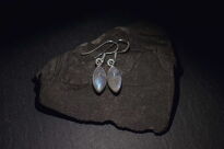 Kolczyki z ładnym kamieniem księżycowym srebro 925 - 9