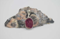 Wisiorek Zawieszka Turmalin Arbuzowy, Srebro 925 - 9