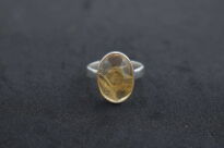 Pierścionek Cytryn r.15 Srebro 925 - 9