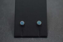 Kolczyki sztyft opal australijski dublet srebro 925 - 4