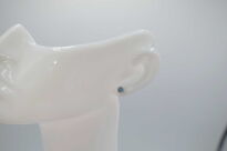 Kolczyki sztyft opal australijski dublet srebro 925 - 2