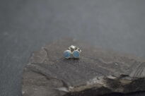 Kolczyki sztyft opal australijski dublet srebro 925 - 9