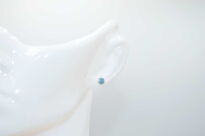 Kolczyki sztyft opal australijski dublet srebro 925 - 12