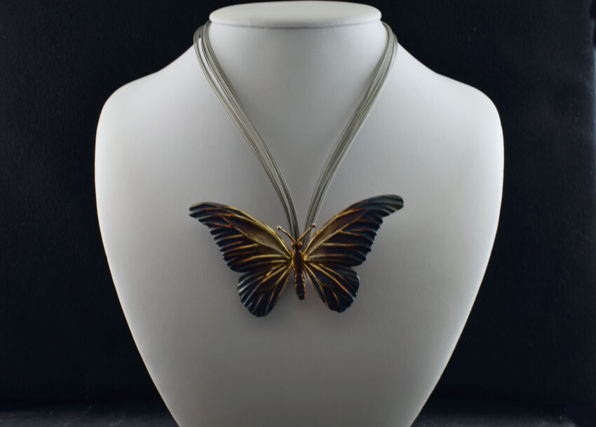 Naszyjnik Wisior Motyl Srebro 925