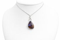 Opal australijski typu boulder Wisiorek srebro 925 rękodzieło - 2