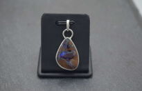 Opal australijski typu boulder Wisiorek srebro 925 rękodzieło - 11