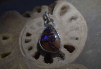 Opal australijski typu boulder Wisiorek srebro 925 rękodzieło - 13
