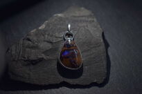 Opal australijski typu boulder Wisiorek srebro 925 rękodzieło - 12