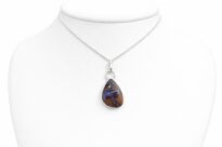 Opal australijski typu boulder Wisiorek srebro 925 rękodzieło - 6