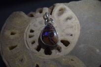 Opal australijski typu boulder Wisiorek srebro 925 rękodzieło - 10