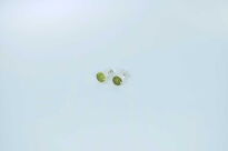 Kolczyki Małe Oliwin Perydot Fasetowany (5 mm) Sztyft Srebro 925 - 6